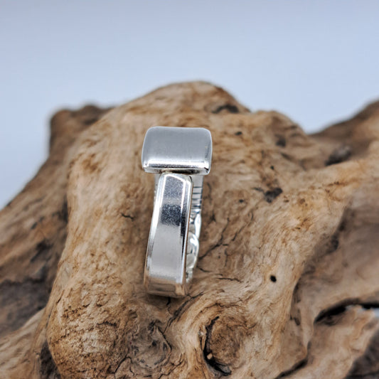 Morning Star 1948, Size 9.5, Vintage Silverware Ring, Spoon Ring