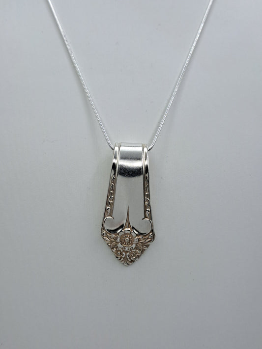 Starlight 1950, RARE Vintage Silverware Necklace, Pendant