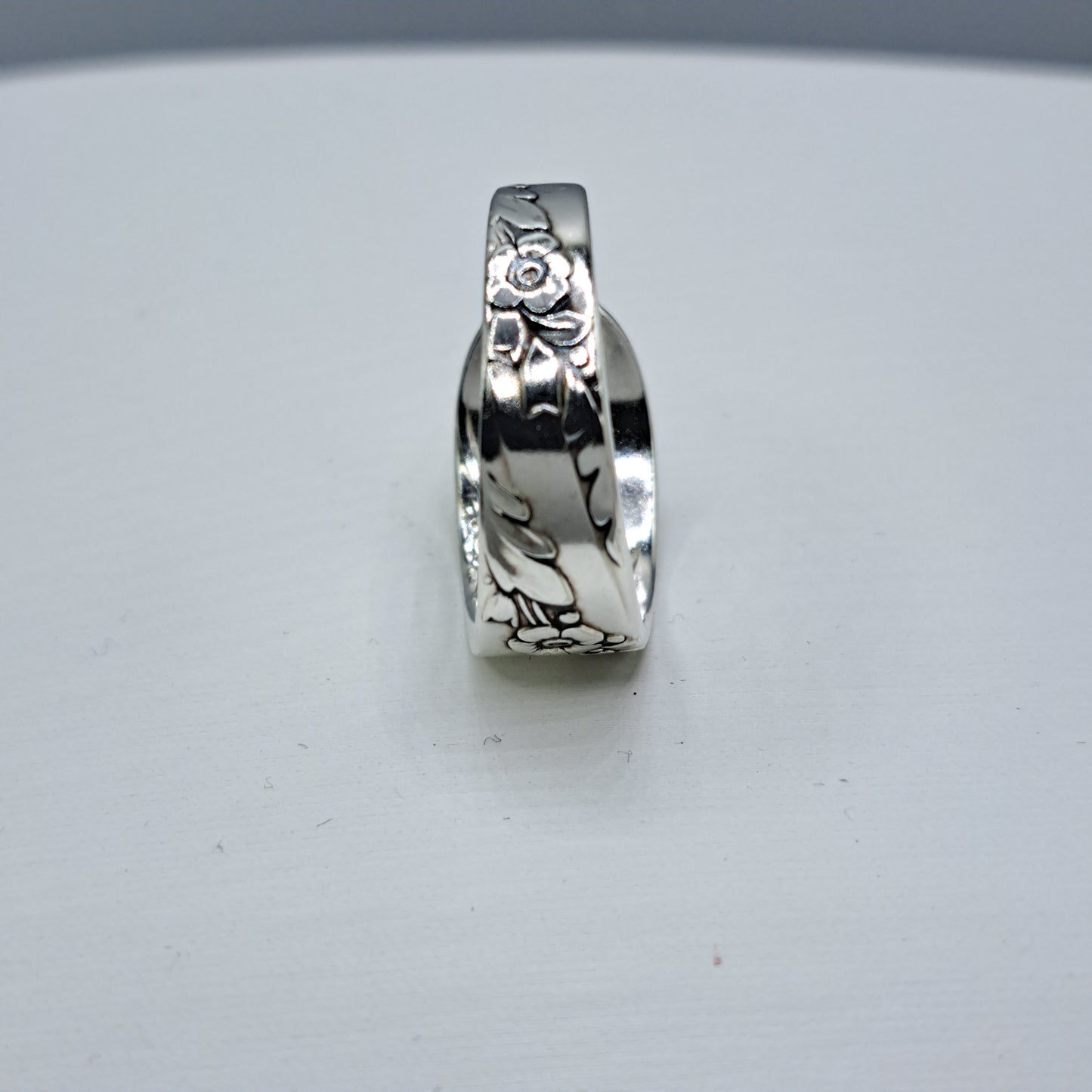 Bridal Wreath 1950, Size 11, HARD TO FIND Vintage Silverware Ring, Spoon Ring