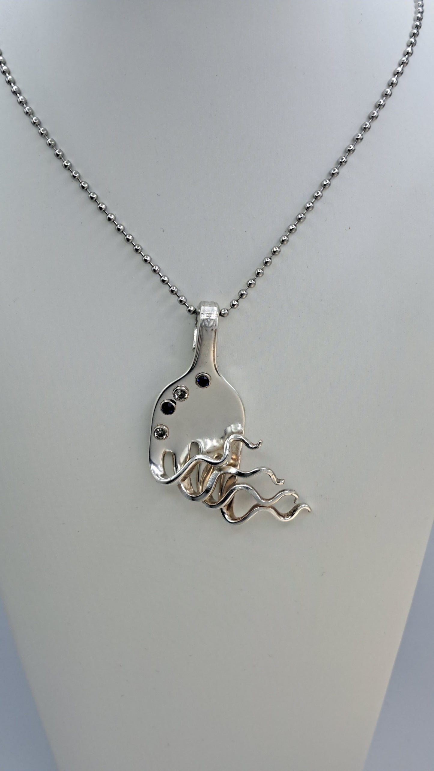Funky Fork Necklace - Vintage Silverware Jewelry