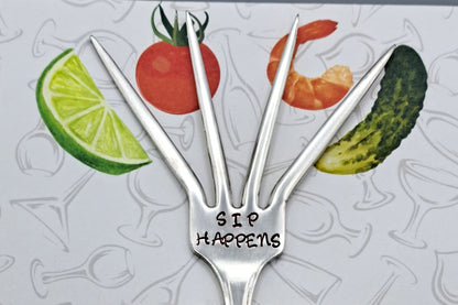 Cocktail Garnish Fork - Mystery Pattern Pick