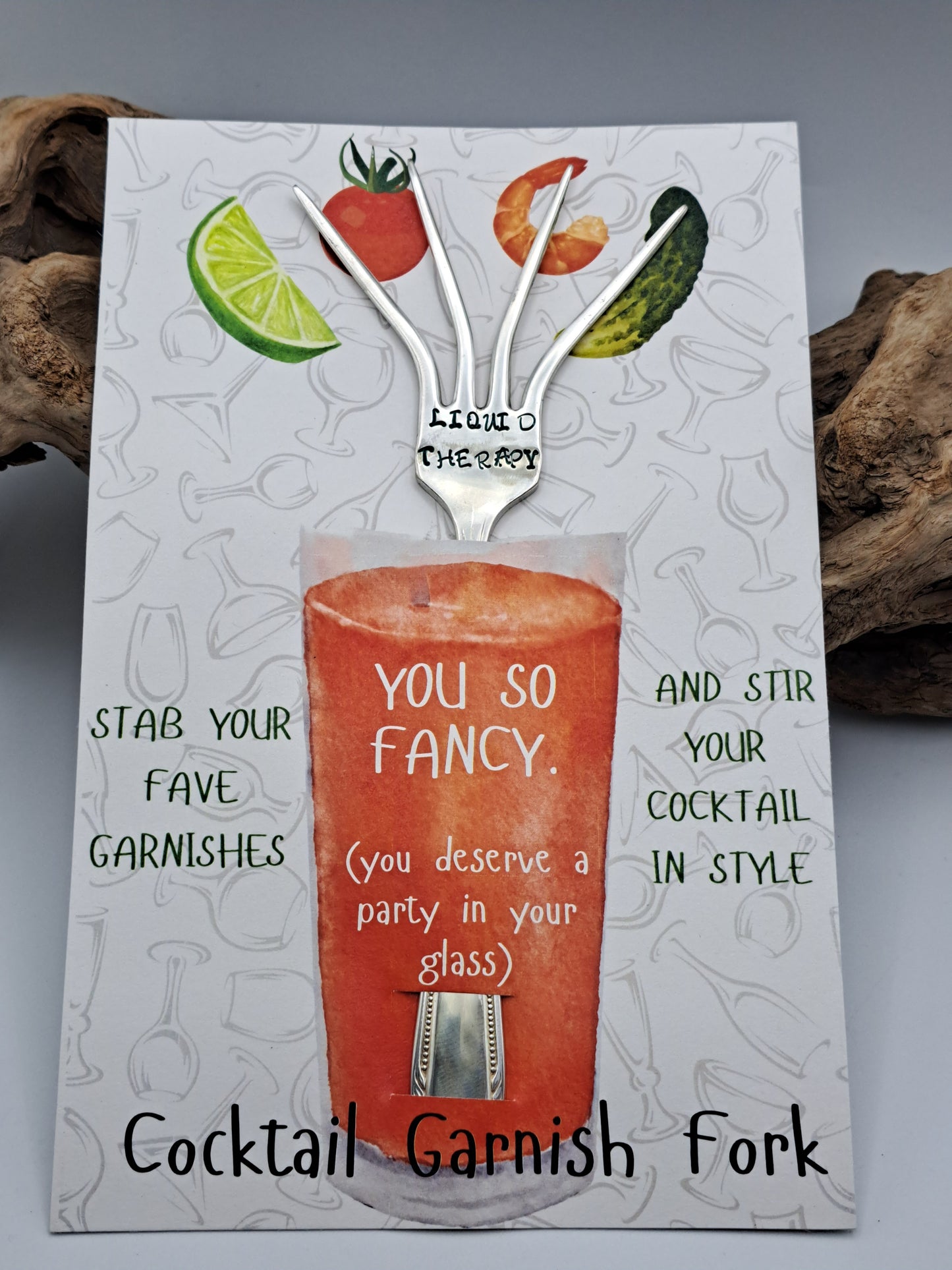 Cocktail Garnish Fork - Mystery Pattern Pick