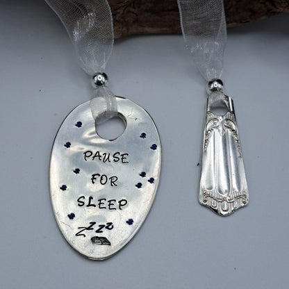 Handmade Vintage Spoon Bookmarks with hand-stamped expressions 