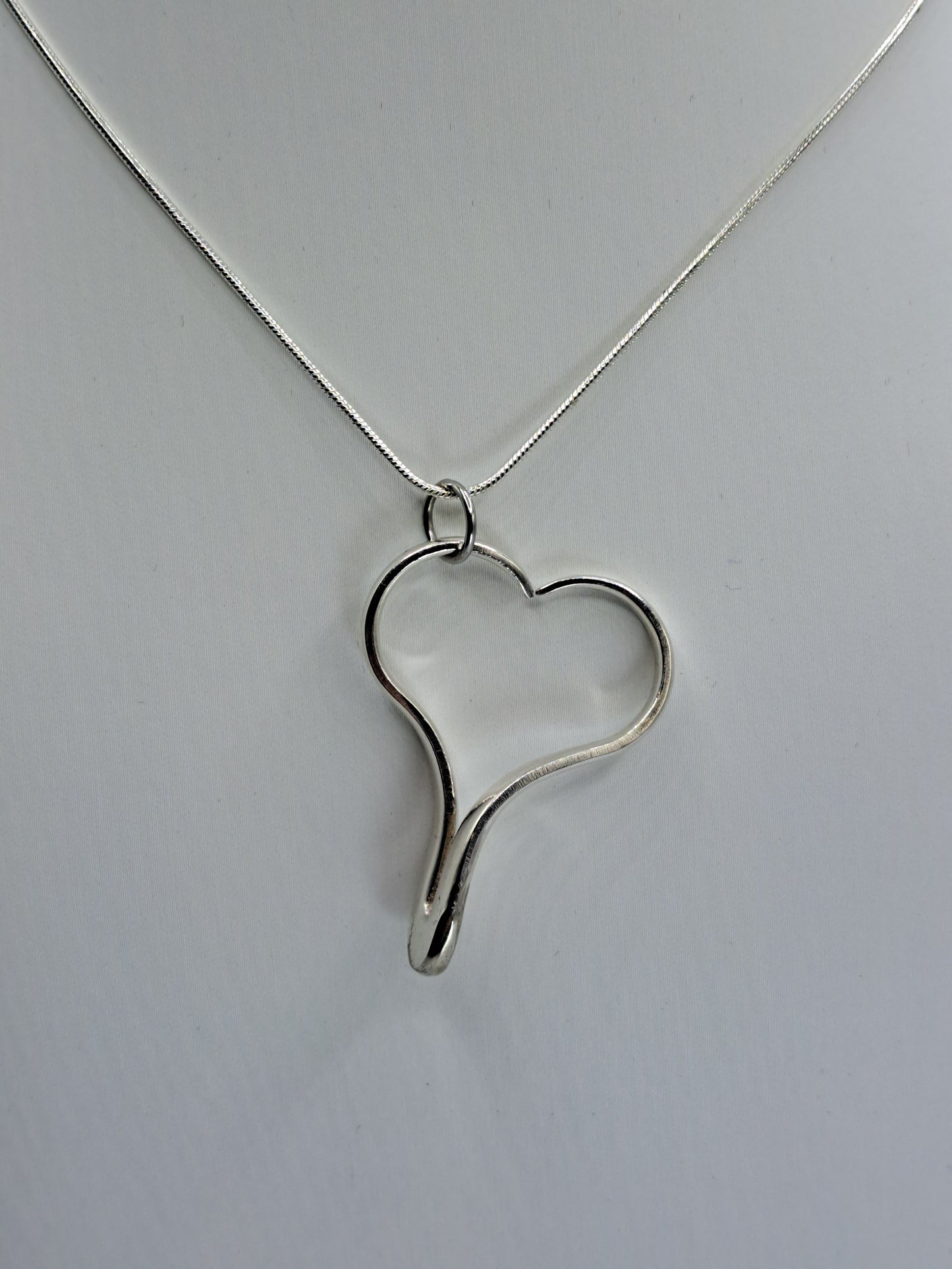 Heart Pendant, Version 1, Fork Tines Necklace, Vintage Silverware
