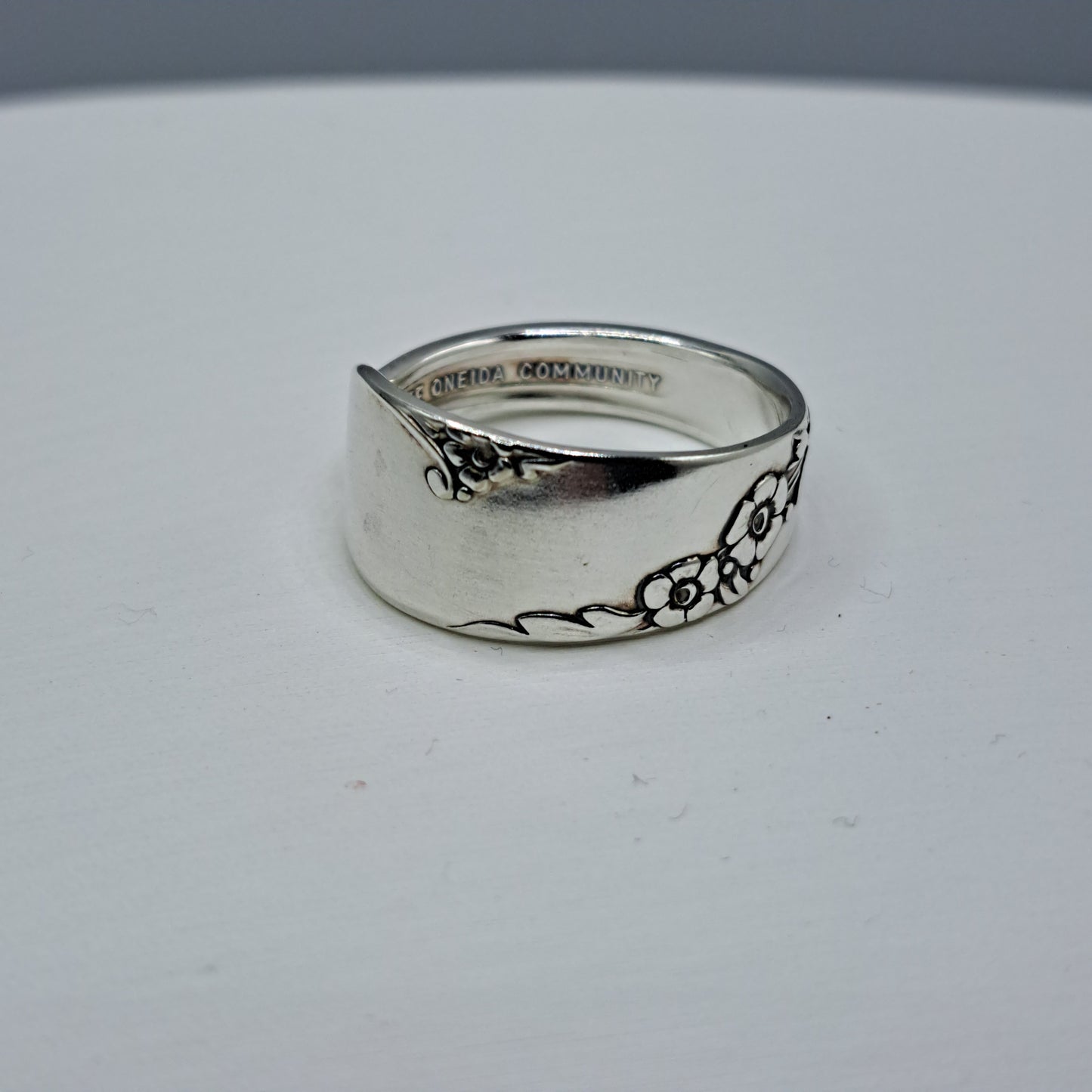 Bridal Wreath 1950, Size 11, HARD TO FIND Vintage Silverware Ring, Spoon Ring