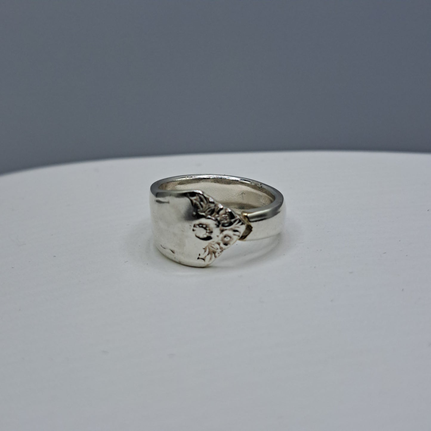 Starlight 1950, Size 4.75, RARE Vintage Silverware Ring, Spoon Ring