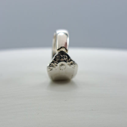 Starlight 1950, Size 4.75, RARE Vintage Silverware Ring, Spoon Ring