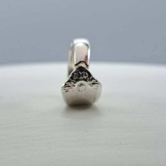 Starlight 1950, Size 4.75, RARE Vintage Silverware Ring, Spoon Ring