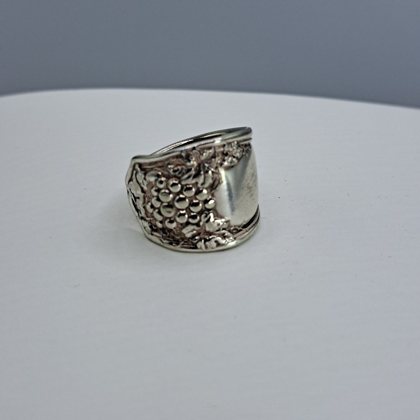 Isabella 1913, Size 7, Vintage Silverware Ring, Spoon Ring