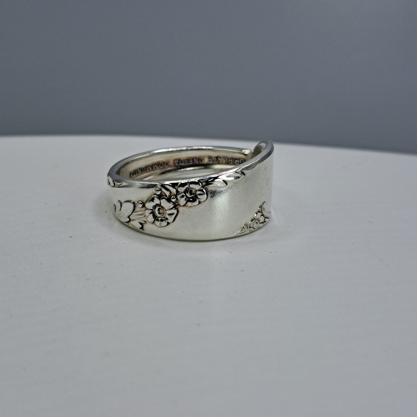 Bridal Wreath 1950, Size 12, HARD TO FIND Vintage Silverware Ring, Spoon Ring