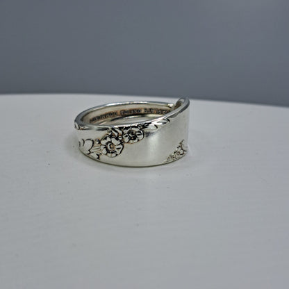 Bridal Wreath 1950, Size 12, HARD TO FIND Vintage Silverware Ring, Spoon Ring
