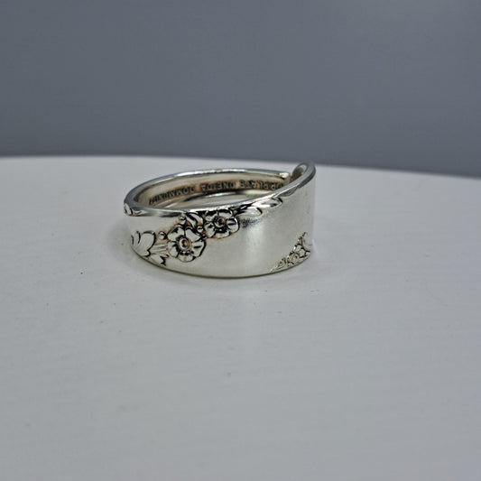 Bridal Wreath 1950, Size 12, HARD TO FIND Vintage Silverware Ring, Spoon Ring