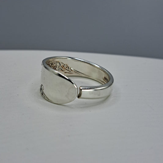Bridal Wreath 1950, Size 12, HARD TO FIND Vintage Silverware Ring, Spoon Ring