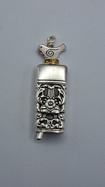 Coronation 1936, Bell Pendant, Vintage Silverware Necklace