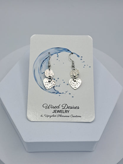 Dainty Silver Plate Spoon Earrings
