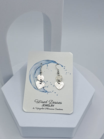 Dainty Silver Plate Spoon Earrings