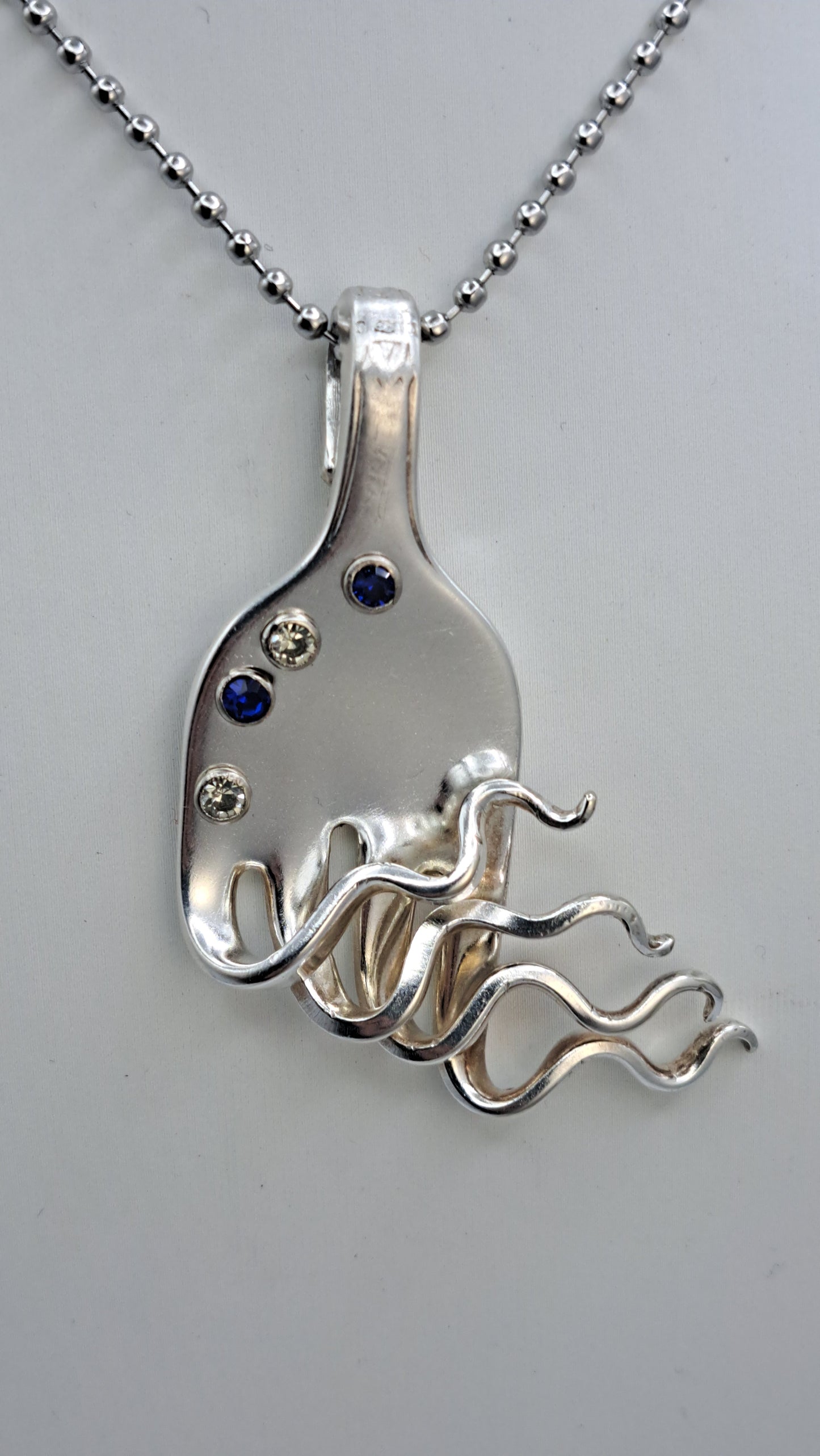 Funky Fork Necklace - Vintage Silverware Jewelry