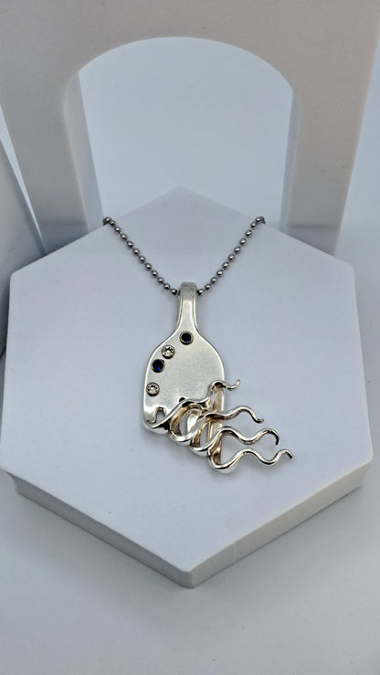 Funky Fork Necklace - Vintage Silverware Jewelry