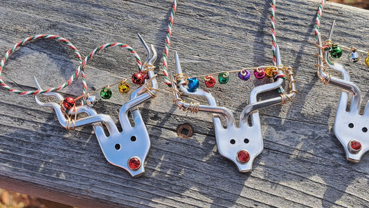 Tangled Reindeer Christmas Ornament