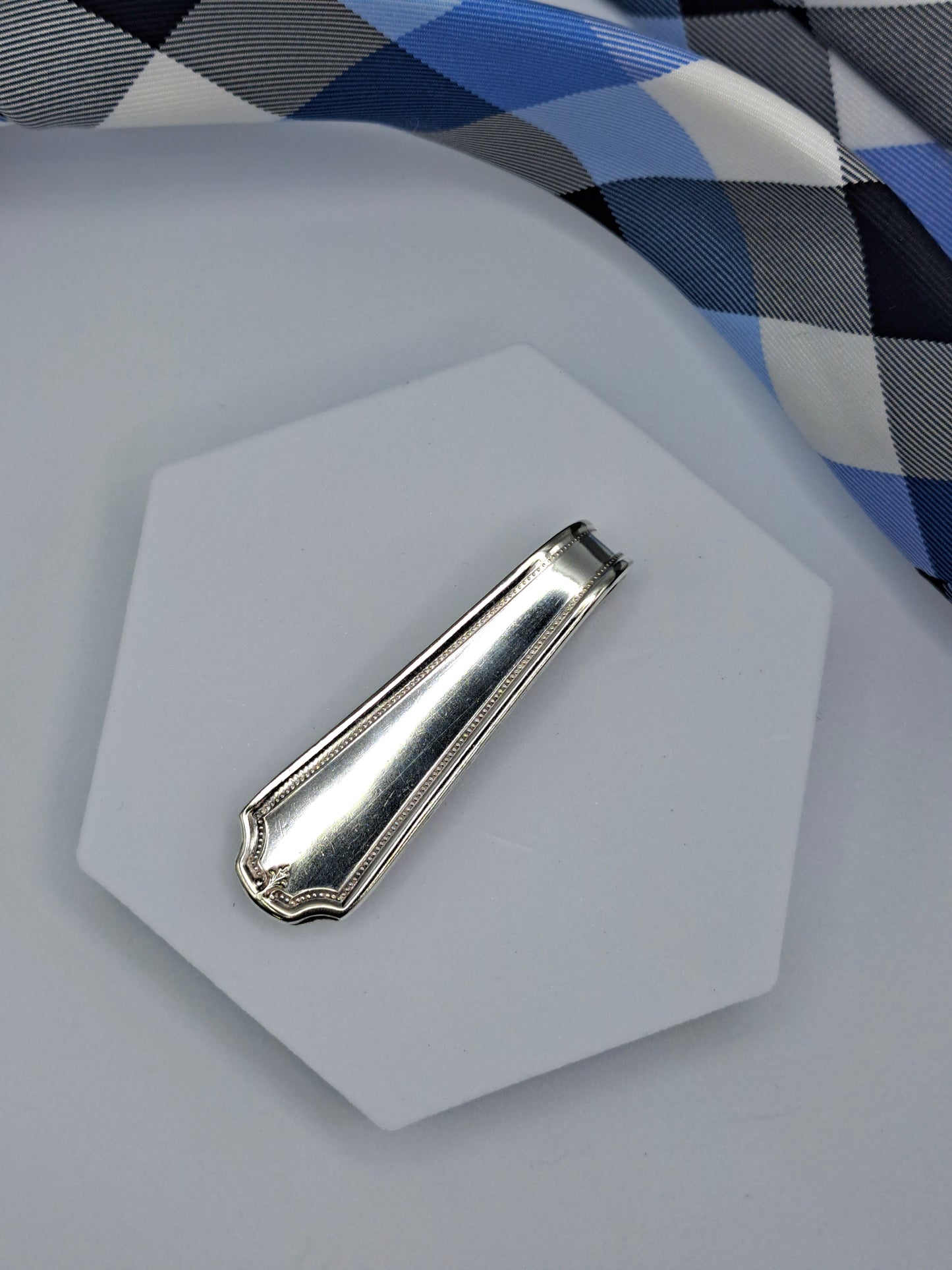 Handmade Tie / Money Clips - Vintage Silverware