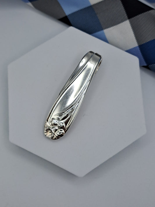 Handmade Tie / Money Clips - Vintage Silverware