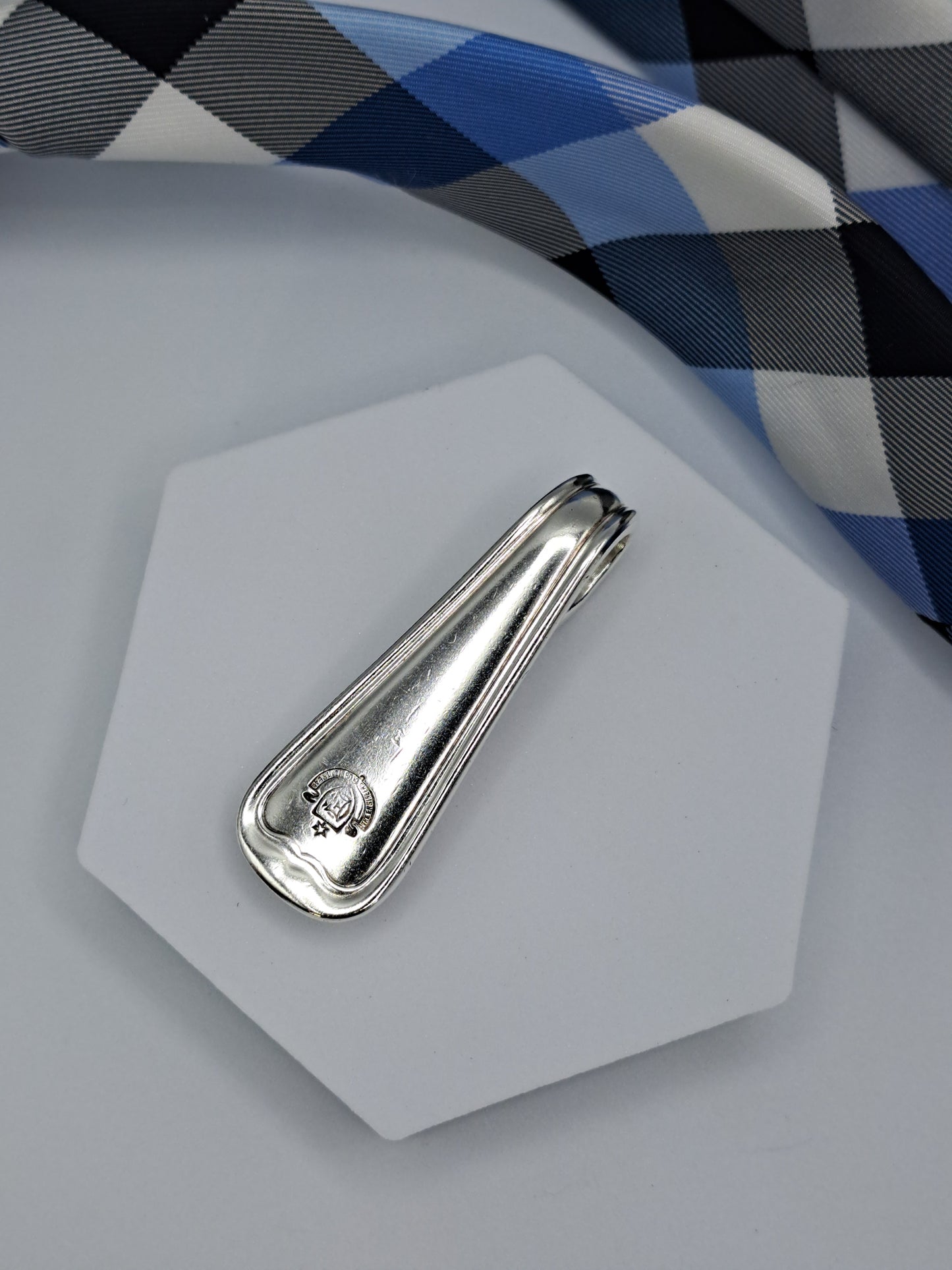 Handmade Tie / Money Clips - Vintage Silverware