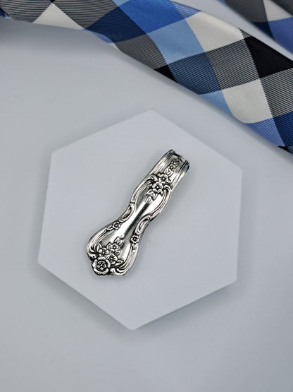 Handmade Tie / Money Clips - Vintage Silverware