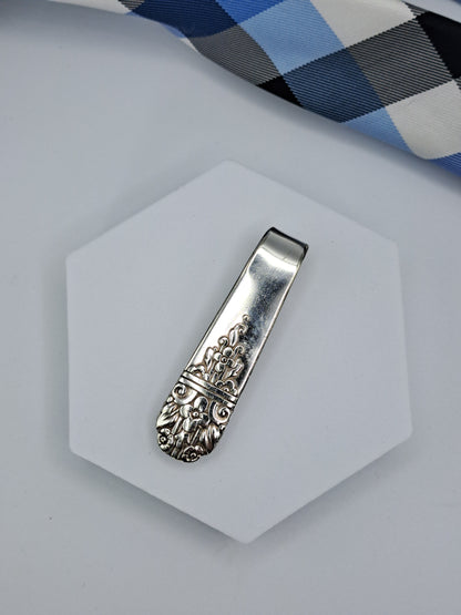 Handmade Tie / Money Clips - Vintage Silverware