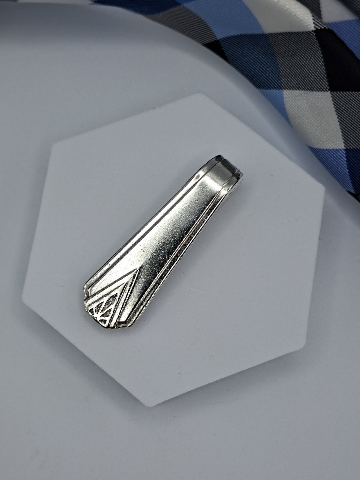 Handmade Tie / Money Clips - Vintage Silverware